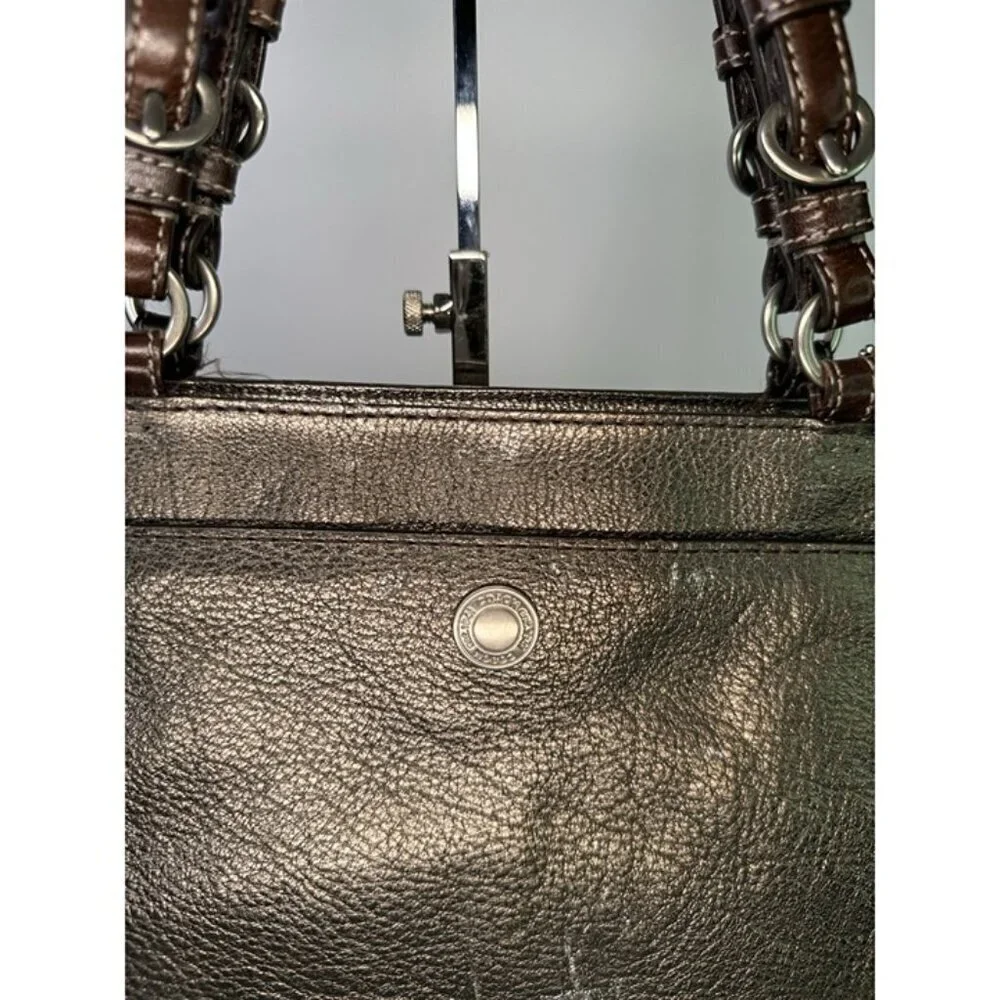 Coach Chelsea Metallic Graphite Tote F10903